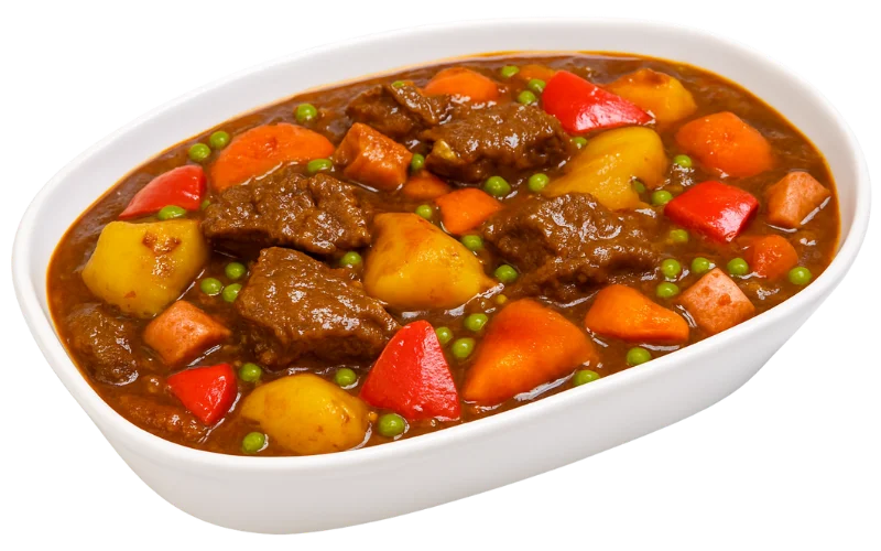 Beef Afritada in Platter optimized