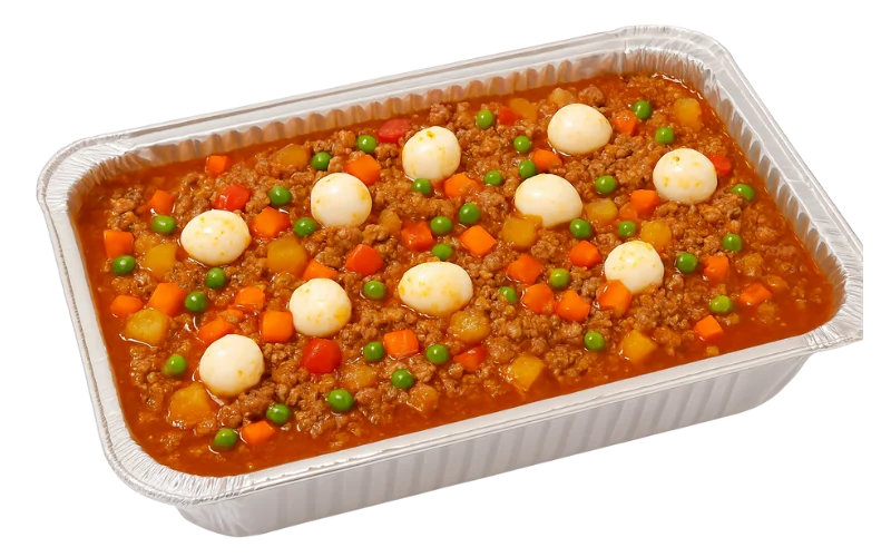 Beef giniling in aluminum tray optimized