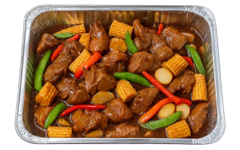 Beef with Young Corn in Tray optimized